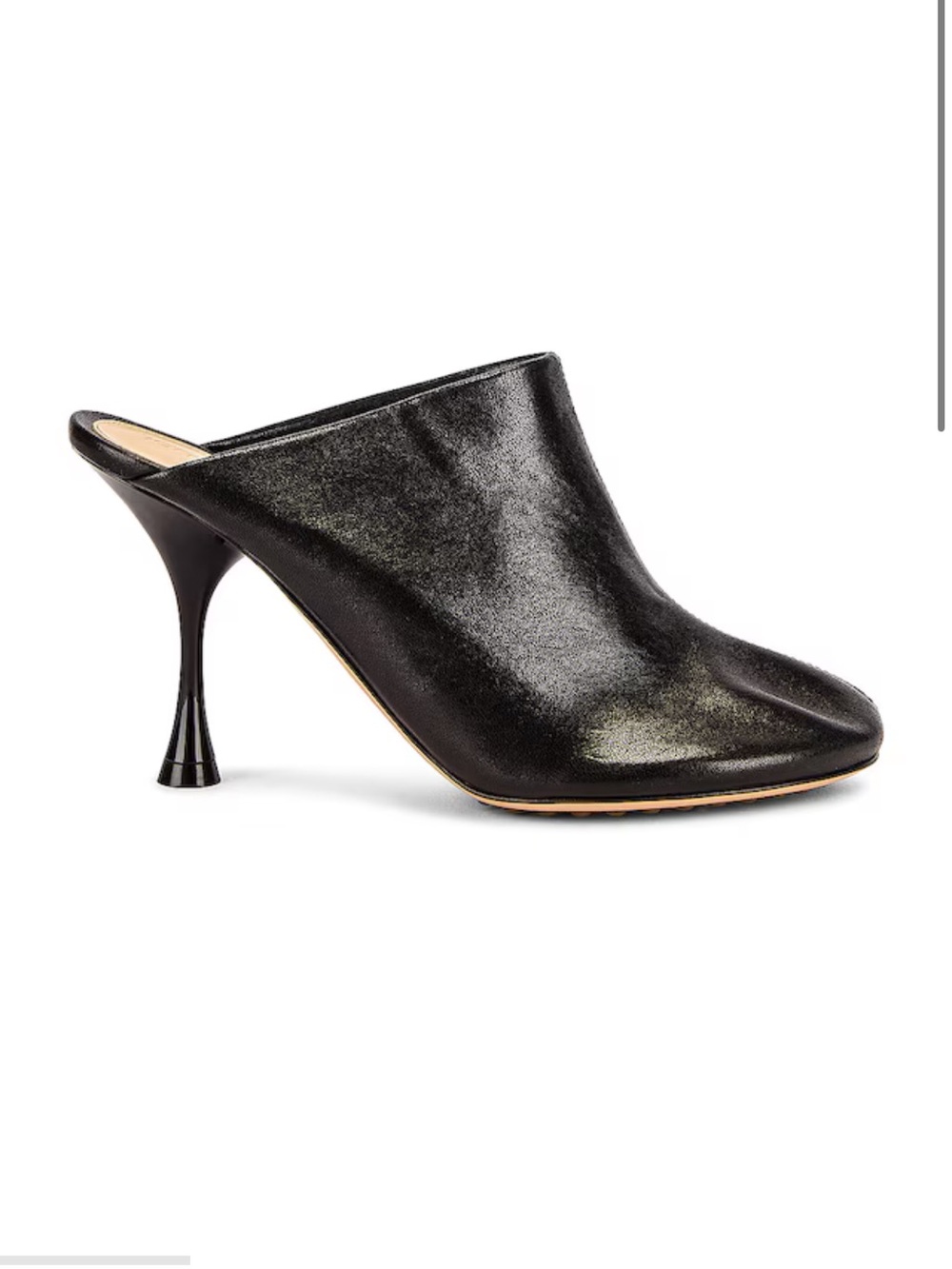 Bottega Veneta Dot Dark Brown Leather Mule Heels Size 37 like new - Picture 13 of 13